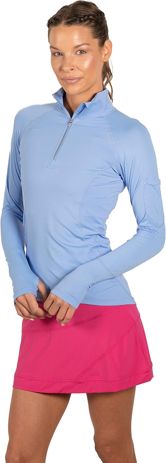 Download Tennis BloqUV Womens Mock Zip Top Clothing