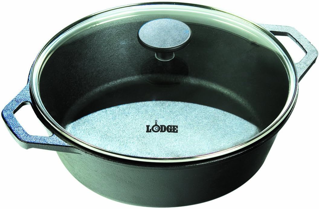 Lodge 3 Quart Dutch Oven with Glass Lid Kitchen & Dining