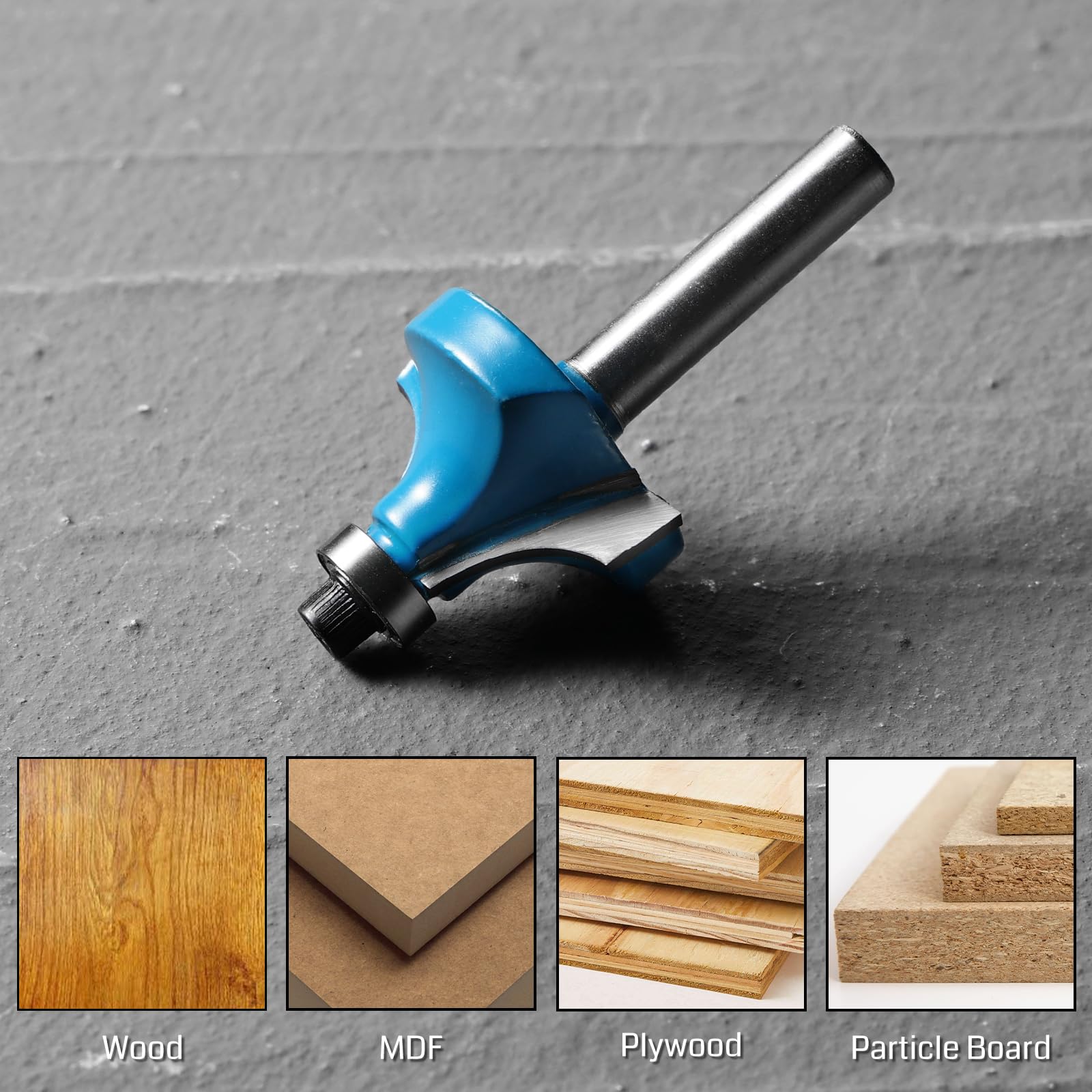 Genmitsu 15 Pieces 1/4 Inch Shank Router Bit Set Woodworking Tools for Trim Groove Edge Treatment DIY CNC Machine Engraving Woodworking Project with Carry Case