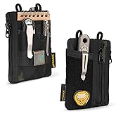 VIPERADE VE18-S Small EDC Pouch, Mini EDC Pocket Organizer for Men, EDC Pocket Organizer, 3 Slots with 2 Zipper Pockets Multitool Pouch