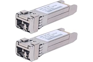 VFLTOOL 2PCS 10G Sfp LC MMF300m 10GBase-SR SFP+ Transceiver, 10G 850nm MMF, up to 300 Meters, Compatible with Cisco SFP-10G-SR, Meraki MA-SFP-10GB-SR, Ubiquiti UF-MM-10G, Mikrotik, Netgear, D-Link