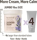 NATURE WELL Moisturizing Cream Face Body Natural Oils Lavender 16 oz Skin view 6