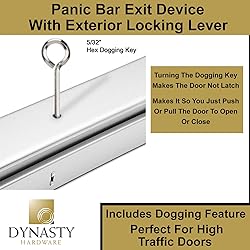 Dynasty Hardware Push Bar Panic Exit Device for