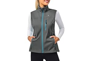 Little Donkey Andy Women's Lightweight Windproof Softshell Vest for Golf Tennis Running Cycling