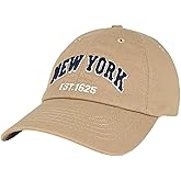 Elidan NY Dad Hat New York EST.1625 Cotton Cap, Adjust Buckle Strap, Unstructured Low-Profile NY Baseball Cap for Men & Women