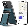 for MagSafe Wallet, Cell Phone Card Holder Stand Works with Apple Find My, Magnetic Wallet for iPhone 16/15/14/13/12 Series Caseless or with Mag-Safe Case, RFID Slim Accessary for iPhone, Dark Blue