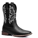 Lumeheel Cowboy Boots for Men - Western Square Toe