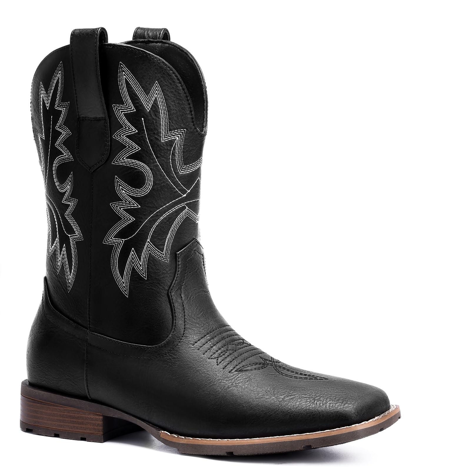 Lumeheel Cowboy Boots for Men - Western Square Toe