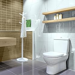 10-Pack Peel and Stick Wave White Marble Tiles