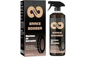 BIAOYUN Waterproof AdhesiveWheel Cleaner Brake Bomber 300ML(10 fl oz), Perfect for Cleaning Wheels and Tires, Non-Acid Wheel Cleaner, Rim Cleaner & Brake Dust Remover