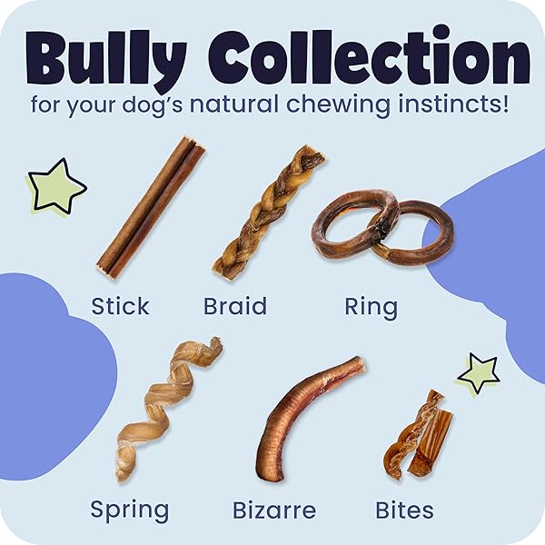 PAWSTRUCK NATURAL 8–12″ BULLY STICKS FOR DOGS – LONG-LASTING, RAWHIDE-FREE, LOW-ODOR, GRAIN-FREE DENTAL CHEW TREAT – SINGLE INGREDIENT, 100% REAL BEEF – 1 LB BAG – PACKAGING MAY VARY