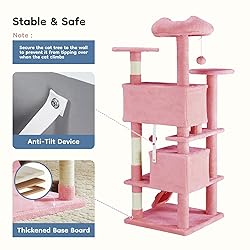 DUMOS 54-inch Indoor Cat Tree Tower –Multi-Level