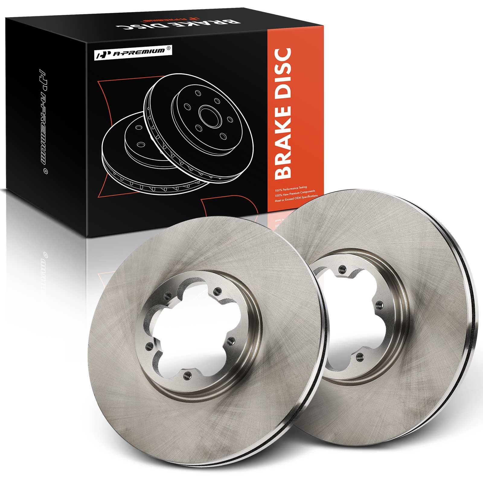 Photo 1 of A-Premium 12.13 inch (308mm) Front Vented Disc Brake Rotors Compatible with Ford Models - Transit-150/Transit-250/Transit-350 2015-2023, E-Transit 2022-2025, 2-PC Set