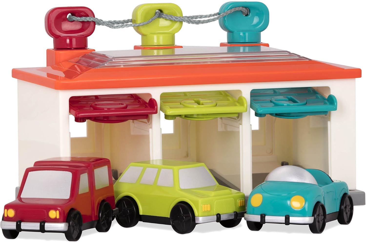 toy garage with keys