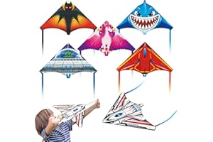HYMAZ Kite for Kids & Adults,Mini Finger Launcher Kites Easy to Fly Kites for Kids Ages 4-8 8-12, Easy to Assembled & Fly Toys for Party Favors,Perfect for Beginners (6P Mini Launcher Kites)