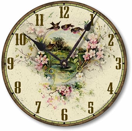 Item C2038 Vintage Victorian Style 10 5 Inch Country Cottage Clock