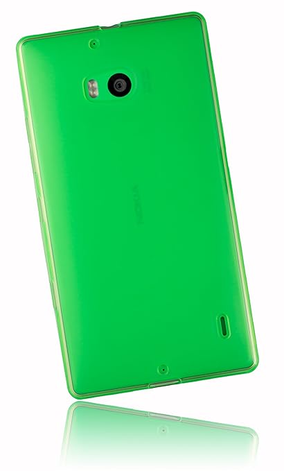 mumbi Schutzhülle für Nokia Lumia 930 Hülle transparent grün