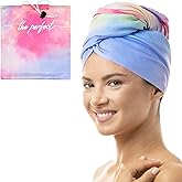THE PERFECT HAIRCARE Microfiber Hair Drying Towel for Curly Hair - Smooth Microfiber, Ultra-Fine and Untextured - for Fast-Dr
