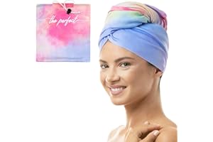THE PERFECT HAIRCARE Microfiber Hair Drying Towel for Curly Hair - Smooth Microfiber, Ultra-Fine and Untextured - for Fast-Dr