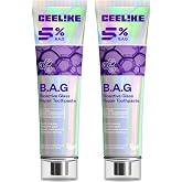 CEELIKE 5% Bioactive Glass Toothpaste &ndash; Daily Enamel Care &amp; Soft Gentle Clean, for Sensitive Teeth, Waterless Camellia Scent, Fluoride-Free, 100g (2)