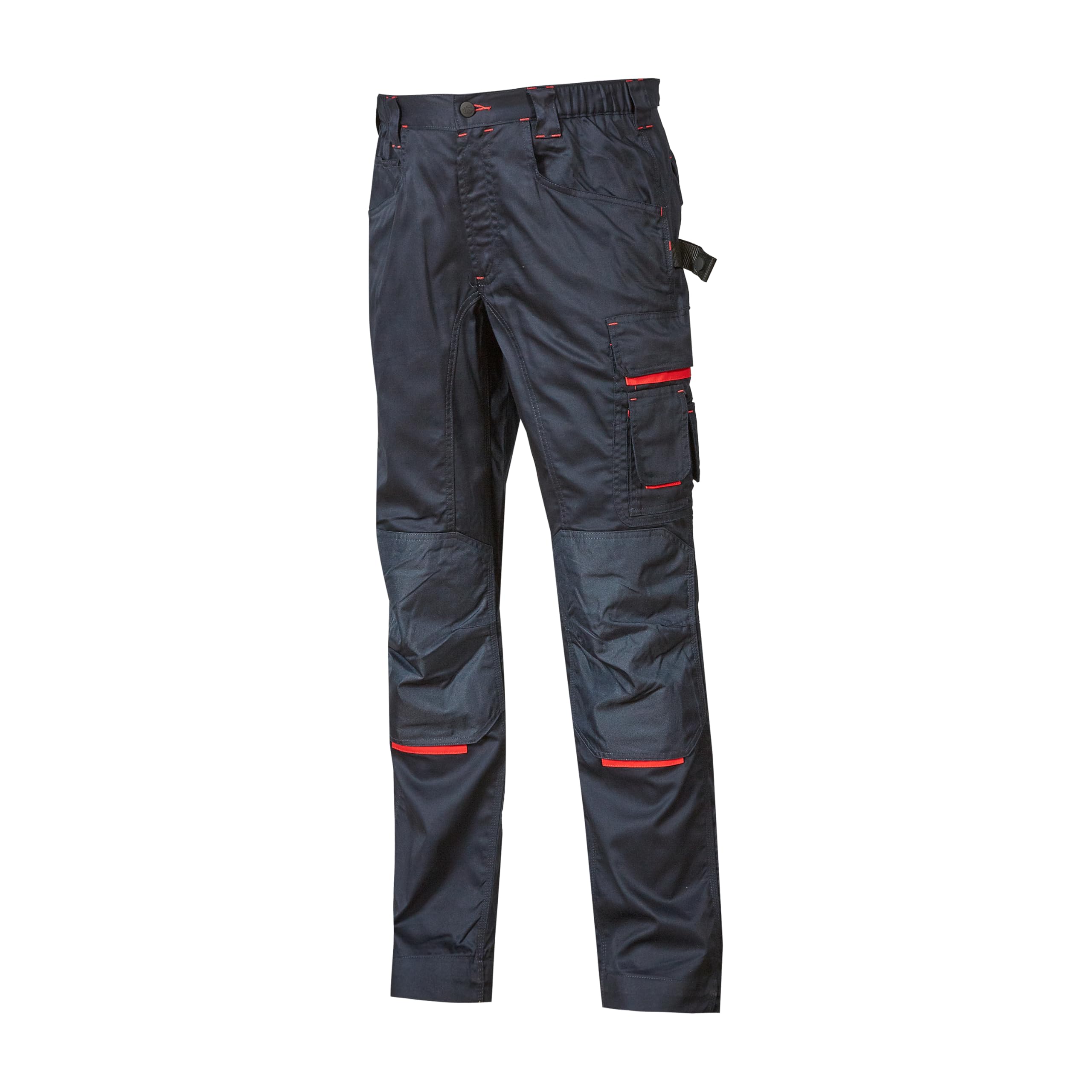 U-Power NIMBLE, Men's Work Trouser, Elastic Waist Cargo Pant, with Knee Pad Pockets, Multi-Pocket, Comfortable Fabric, Heavy Duty Durable Outer Wear (Deep Blue 54)