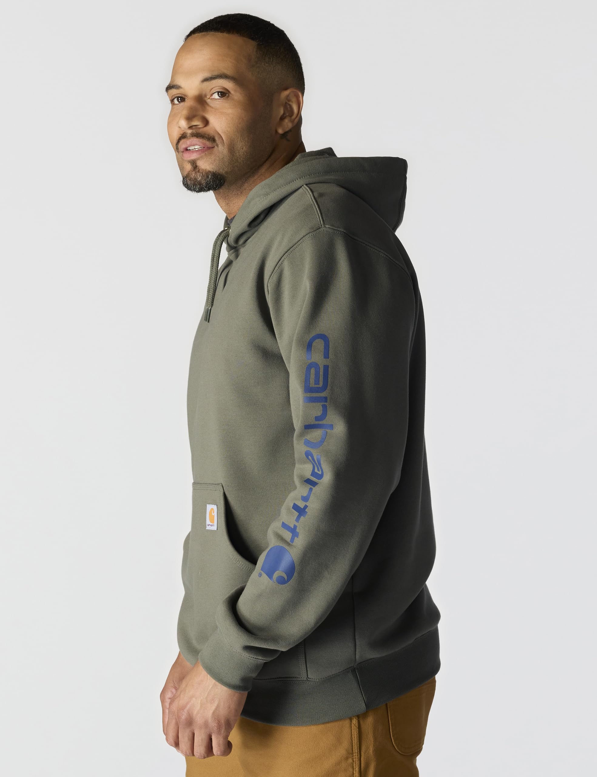 Carhartt Men's Loose Fit Midweight Logo Sleeve Graphic Sweatshirt