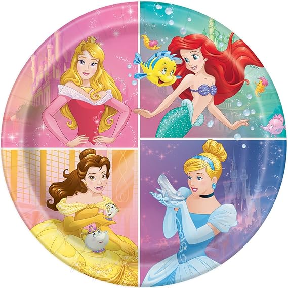 Disney Princess Dinner Plates, 8ct, Plates Amazon Canada