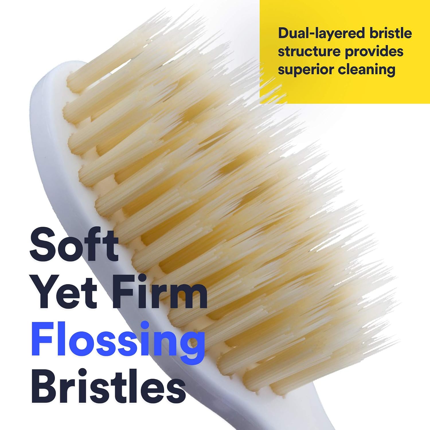 Mouthwatchers Antimicrobial Floss Bristle Silver Toothbrush, Adult, 4 Pack : Mouthwatchers Toothbrush : Beauty