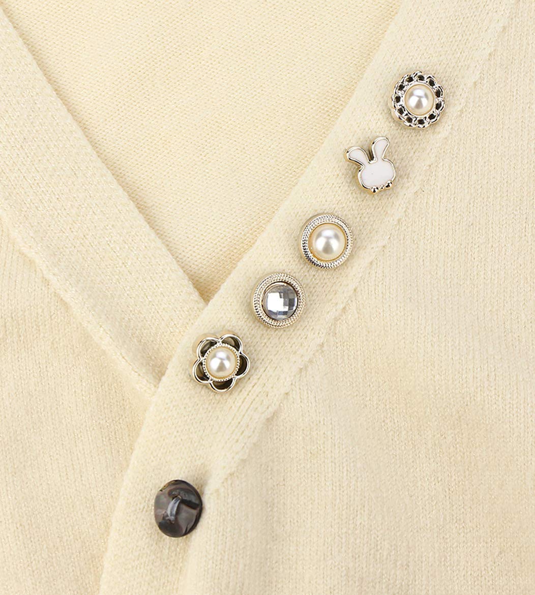 Women Shirt Brooch Pins 20Pcs Mini Cover Up Enamel Safety Lapel Pins Buttons Sweater Shawl Clips for Coat Dress Clothes Decoration