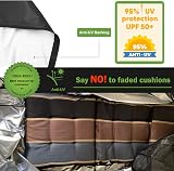 Enzeno Garden Furniture Cushion Storage Bag 420D Waterproof 80x80x60cm Black view 4