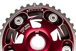 VMS RACING Adjustable Fang CAM GEAR in RED Anodized