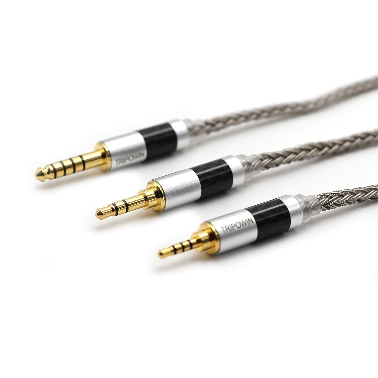 Linsoul Tripowin Zonie 16 Core Silver Plated Cable SPC Earphone Cable for TIN Audio T2 T3 UE900s SE215 SE425 BGVP Earphones(MMCX-3.5mm, Grey): Industrial & Scientific