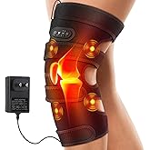 WOLOYHEATIE Knee Massager, FSA Eligible Items, Heated Knee Brace Wrap, Heating Pad for Knee Pain Relief, Heating Knee Brace Support for Arthritis/Joint Stiff/Muscle Strain, HSA Approved Products Only