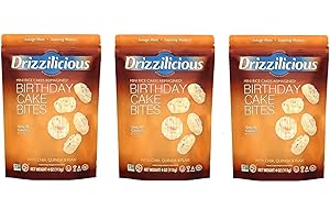 GOOD TIMES FULFILLMENT Drizz Packs (Birthday Cake Bites 3-Pack) Plus GTF Sticker & Chocolate Starlight Mint