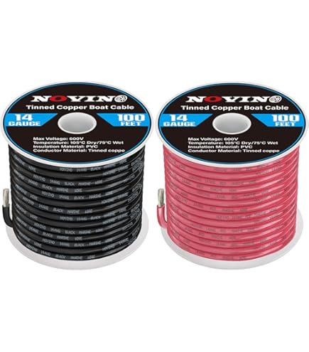 Ancor 106025 Marine Grade Electrical Primary Tinned Copper Boat Wiring (12-Gauge, Black, 250