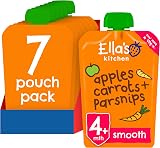 Ella's Kitchen Stage 1 Organic Carrot Apple Parsnip 120 g Pack of 7