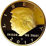 Donald Trump Gold Coin, Gold Plated Collectable Coin and Case Included, 45th President, Certificate of Authenticity Official