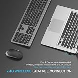 Seenda Wireless Keyboard and Mouse SK38-3 Ultra Slim USB UK Layout Black Gray view 5