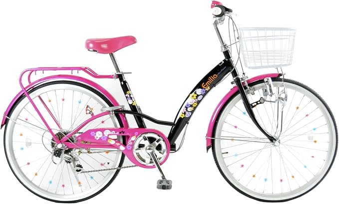 21technology Emilia エミリア 22インチ 子供用自転車 自転車 シマノ製6段変速 ギフト 誕生日 プレゼント Em226 Emilia エミリア 子ども用自転車 Amazon