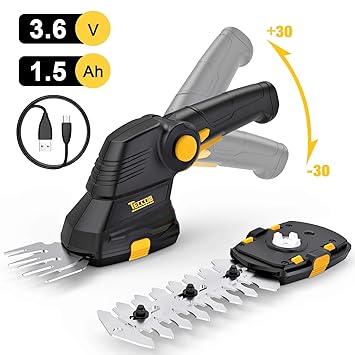 7.2V 1.5Ah Akku Gras- und Strauchschere Set TDGS02G ...