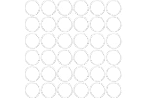 100Pcs Anti-Allergy 20G Unisex Plastic Hoop Ears Hole Retainers Hoop & Clear Nose Rings Hoop Retainer for Sensitive Ears & Sk