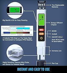 TDS Turbidity Meter - Water Tester for Drinking Water