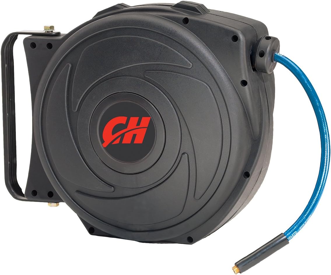 Campbell Hausfeld Air Hose Reel with Retractable 50 Foot Air Hose (AA602100) - - 