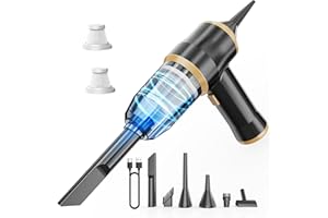 BELIBUY Mini Car Vacuum 15000Pa Portable Cordless Handheld Vacuum Cleaner and Air Duster with 2 Filter for Car, Sofa, Office, Pet, Home