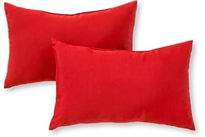 Greendale Home Fashions Outdoor Rectangle Throw Pillow (Set of 2), Fire 2 Count