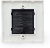 NOVAATO 2x Flush Socket Cover White Cable Duct Elegant Wall Hole Cover 86mm view 7