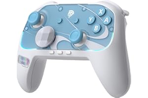 EasySMX S10 Switch 2 Controller with HD Rumble, TMR Joystick, Magnetic Cover/Mechanical Buttons/Turbo/RGB/Gyroscope/Wake-Up/N