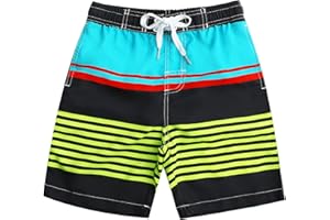 Kute 'n' Koo Boys Swim Trunks, Quick Dry Boys Boardshorts, Boys Bathing Suit Sizes from 2T to 18/20