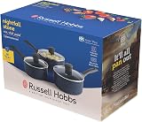 Russell Hobbs Nightfall Stone 3-Piece Saucepan Set 16/18/20 cm Non-Stick view 3