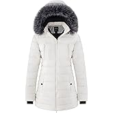 wantdo Women's Warm Winter Coat Heavy Puffer Jacket Parka with Fur Trimmed Hood